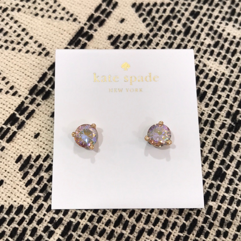 Kate Spade Gold-Tone Iridescent Studs - Picture 3 of 4